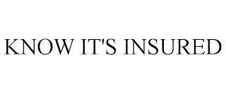 KNOW IT'S INSURED