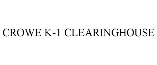 CROWE K-1 CLEARINGHOUSE