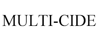 MULTI-CIDE