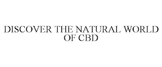 DISCOVER THE NATURAL WORLD OF CBD