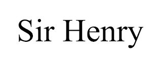 SIR HENRY