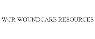 WCR WOUNDCARE RESOURCES