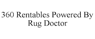 360 RENTABLES POWERED BY RUG DOCTOR