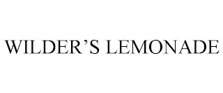 WILDER'S LEMONADE