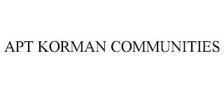 APT KORMAN COMMUNITIES
