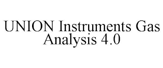 UNION INSTRUMENTS GAS ANALYSIS 4.0