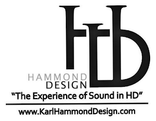 HAMMOND DESIGN "THE EXPERIENCE OF SOUNDIN HD" WWW.KARLHAMMONDDESIGN.COM