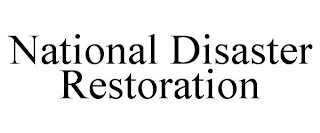 NATIONAL DISASTER RESTORATION