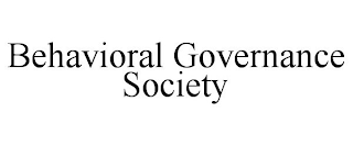 BEHAVIORAL GOVERNANCE SOCIETY