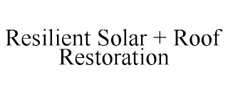 RESILIENT SOLAR + ROOF RESTORATION