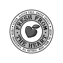 · FRESH FROM · THE HEART VEGAN. GLUTEN FREE. BAKED TREATS. · FRESH INGREDIENTS. ALL NATURAL. MADE FROM THE HEART.