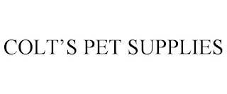 COLT'S PET SUPPLIES