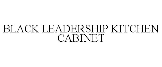 BLACK LEADERSHIP KITCHEN CABINET