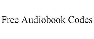 FREE AUDIOBOOK CODES