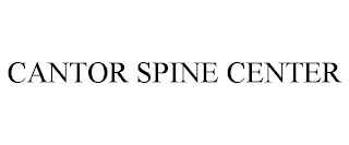 CANTOR SPINE CENTER