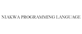 NIAKWA PROGRAMMING LANGUAGE