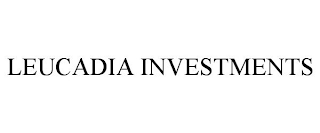 LEUCADIA INVESTMENTS