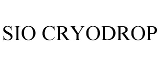 SIO CRYODROP