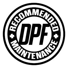 RECOMMENDED DPF MAINTENANCE