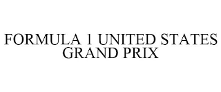 FORMULA 1 UNITED STATES GRAND PRIX