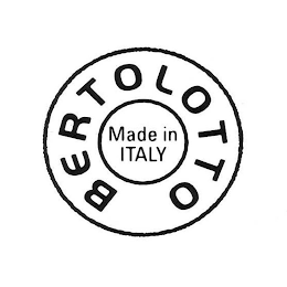 BERTOLOTTO MADE IN ITALY