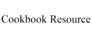 COOKBOOK RESOURCE