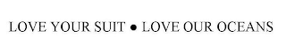 LOVE YOUR SUIT · LOVE OUR OCEANS