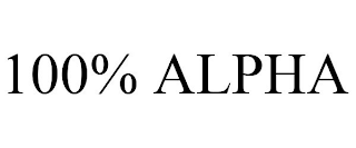 100% ALPHA