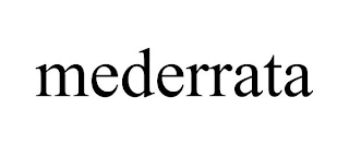 MEDERRATA