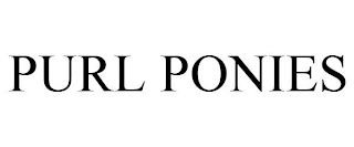 PURL PONIES