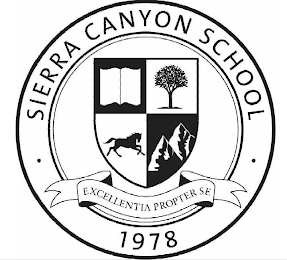 SIERRA CANYON SCHOOL 1978 EXCELLENTIA PROPTER SE