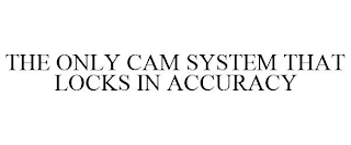 THE ONLY CAM SYSTEM THAT LOCKS IN ACCURACY