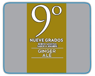 9º NUEVE GRADOS BEBIDA GASEOSA SABOR A JENGIBRE GINGER ALE