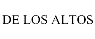 DE LOS ALTOS