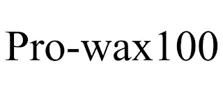 PRO-WAX100