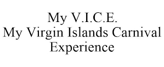 MY V.I.C.E. MY VIRGIN ISLANDS CARNIVAL EXPERIENCE