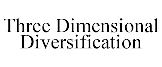 THREE DIMENSIONAL DIVERSIFICATION