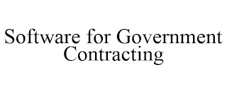 SOFTWARE FOR GOVERNMENT CONTRACTING