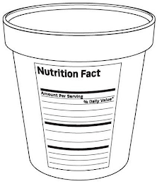 NUTRITION FACT AMOUNT PER SERVING % DAILY VALUE*