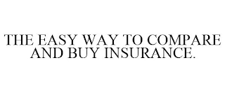 THE EASY WAY TO COMPARE AND BUY INSURANCE.