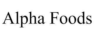 ALPHA FOODS