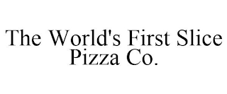 THE WORLD'S FIRST SLICE PIZZA CO.