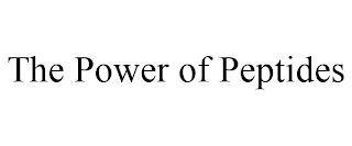 THE POWER OF PEPTIDES