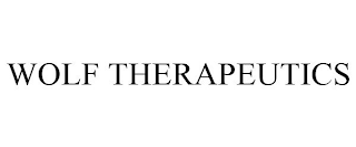 WOLF THERAPEUTICS