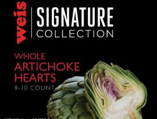 WEIS SIGNATURE COLLECTION WHOLE ARTICHOKE HEARTS 8 - 10 COUNT