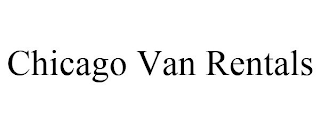 CHICAGO VAN RENTALS