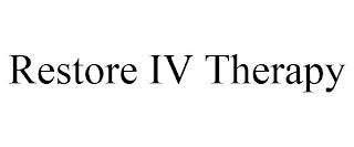 RESTORE IV THERAPY