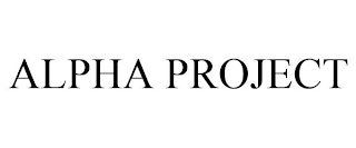 ALPHA PROJECT