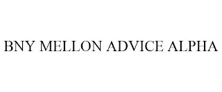 BNY MELLON ADVICE ALPHA