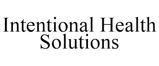 INTENTIONAL HEALTH SOLUTIONS